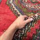 Tapis de prière turc teinture végétale 195x112cm