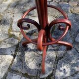 mahogany parrot coat rack