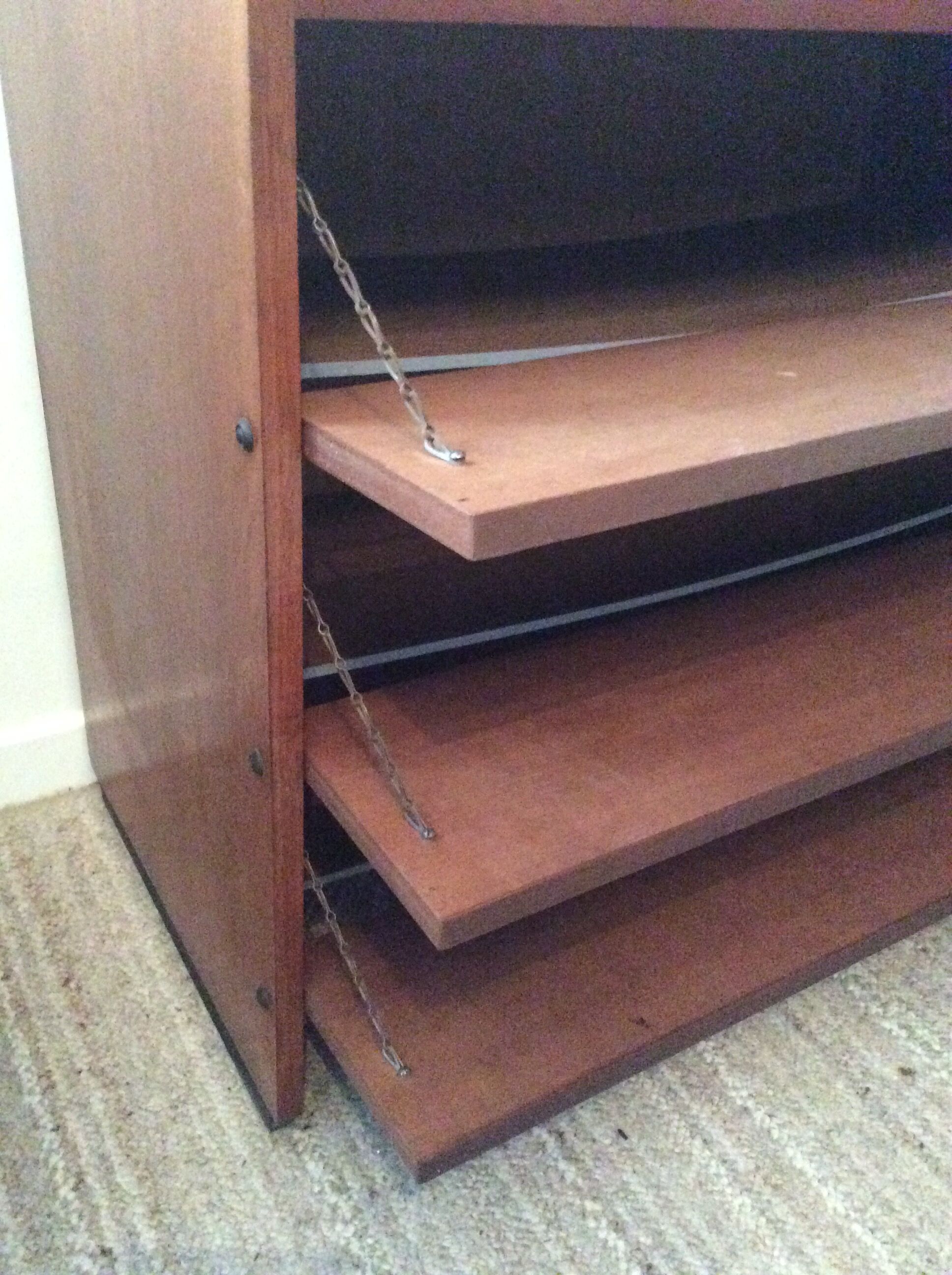 Vintage shoe cabinet from the 70s