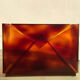 Revised door or document holder in smoked plexiglass from the 1970s