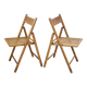Paire de chaises pliantes vintage italiennes 1970