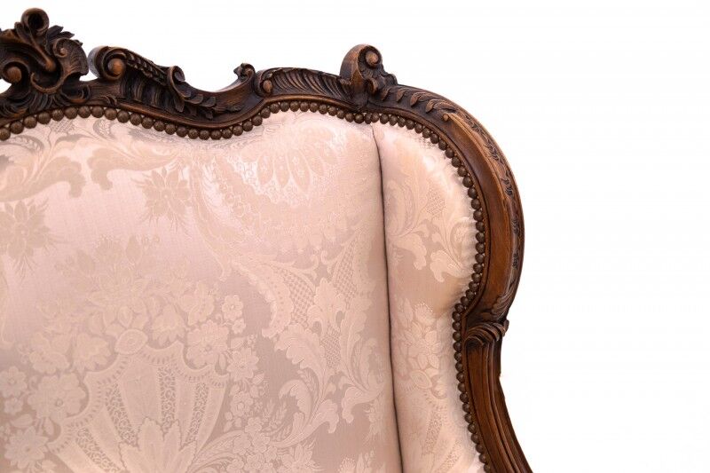 Wingback armchair, France, circa 1890.