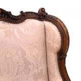 Wingback armchair, France, circa 1890.