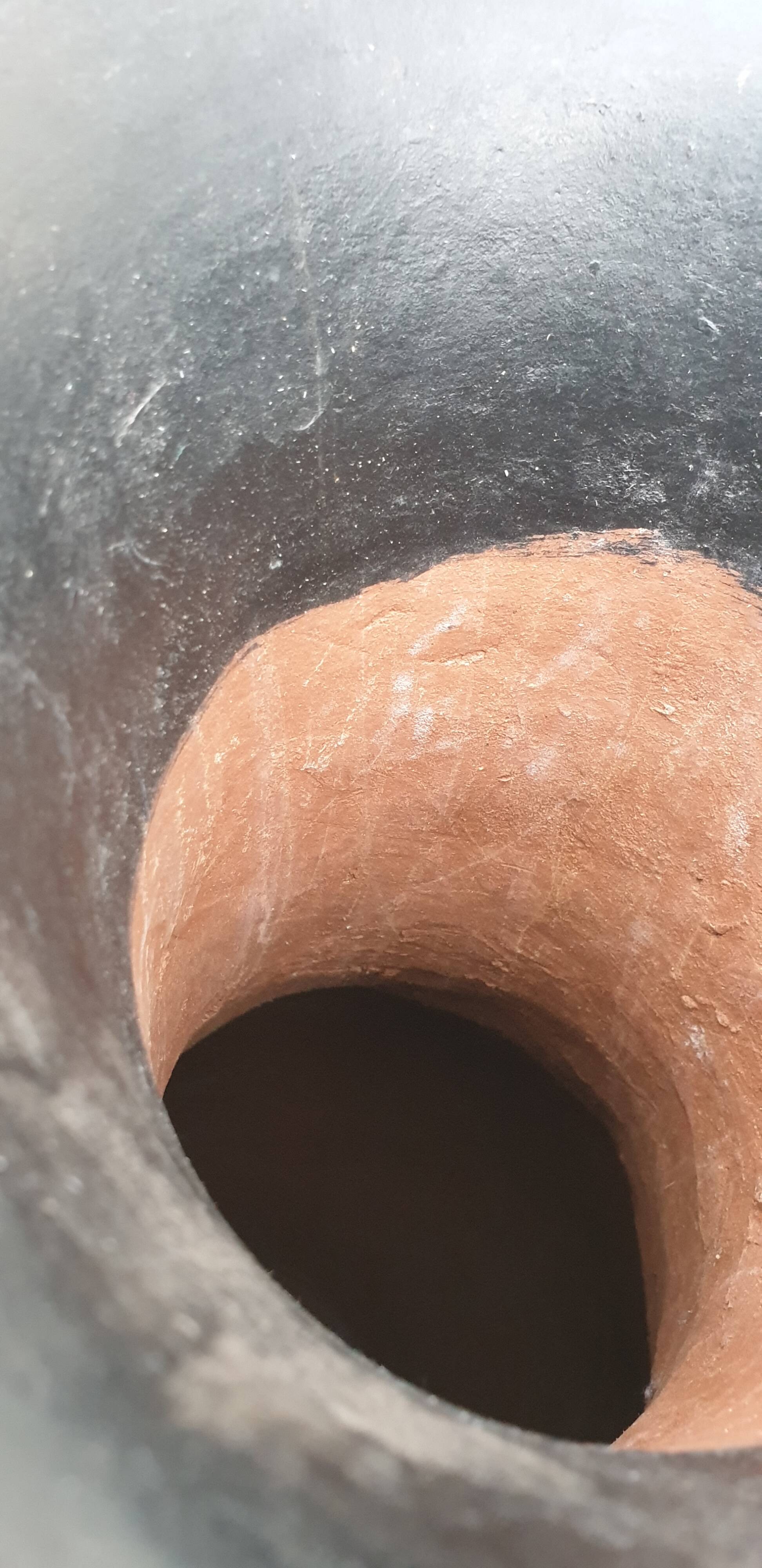 Ethnic terracotta vase seventies