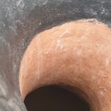 Ethnic terracotta vase seventies