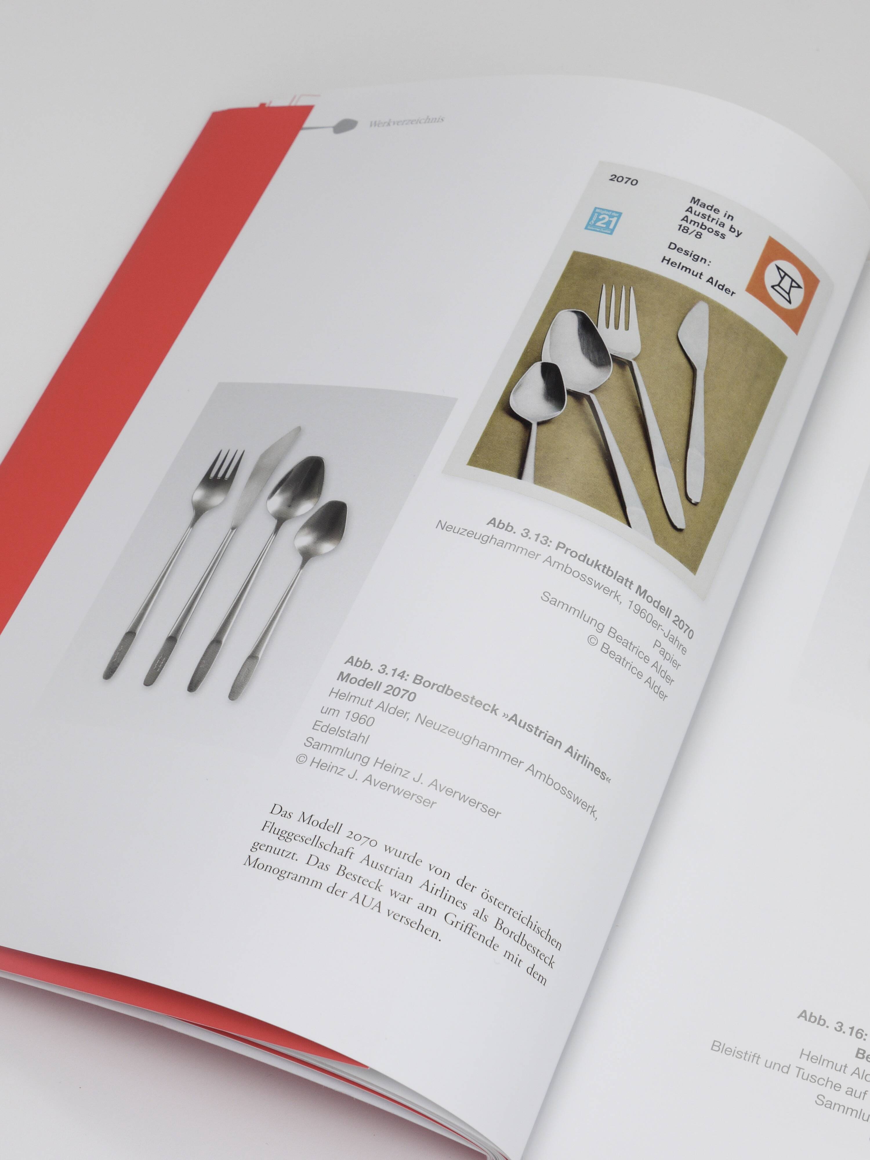 22 Sets Helmut Alder Amboss Austria 2070 Flatware Cutlery, 1960s