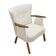 Cream armchair, Danish design, 1970s, production: Denmark
