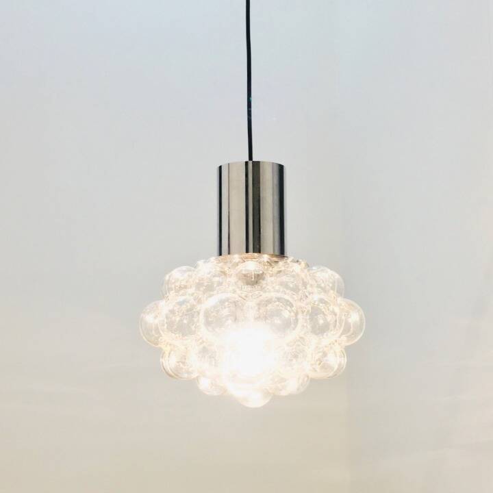 Large Mid-Century Bubble Glass Ceiling Light - H.Tynell for Limburg, 1960s