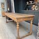 Farm table with turned legs in oak (renovated)