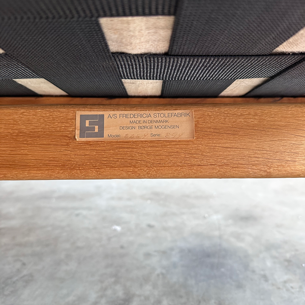 Ensemble de 2 chaises traîneau 'BM-2254', Børge Mogensen, Fredericia Stolefabrik
