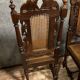Series of 6 renaissance oak style chairs circa 1850