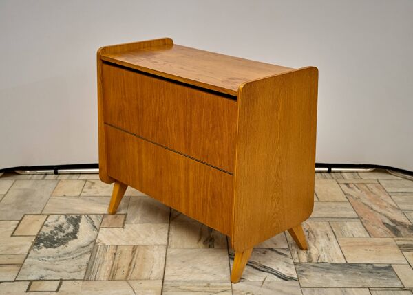 Armoire à literie vintage des années 1960, Tchécoslovaquie