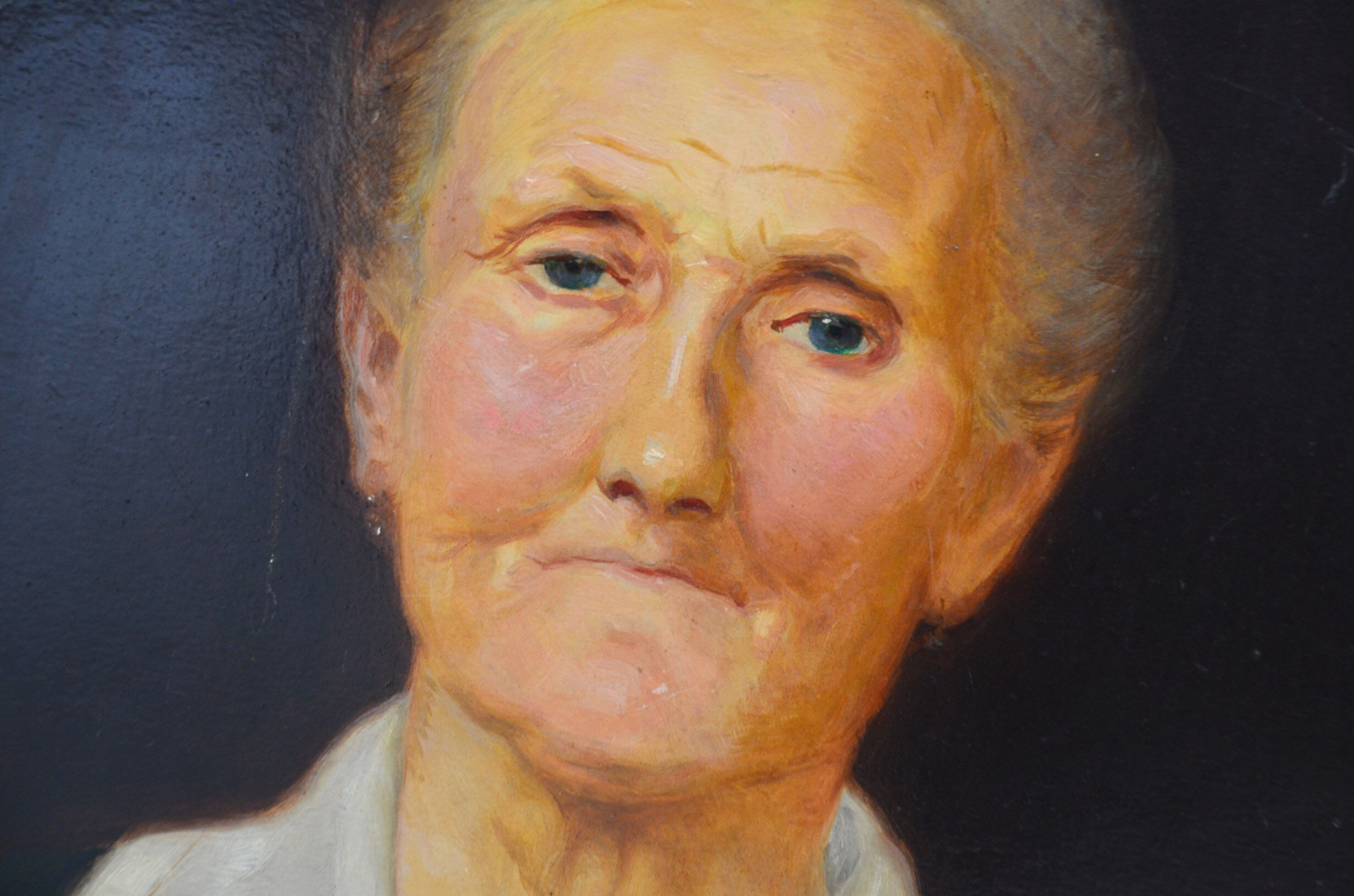 Oil portrait signed by Félix Courché 1934