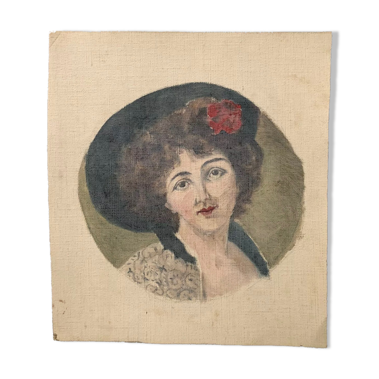 Old painting Portrait of a woman