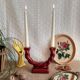 Bougeoirs double Longchamp - vintage
