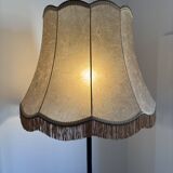 Vintage lamp with pig bladder skin shade
