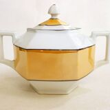 Iridescent Art Deco Sugar Bowl
