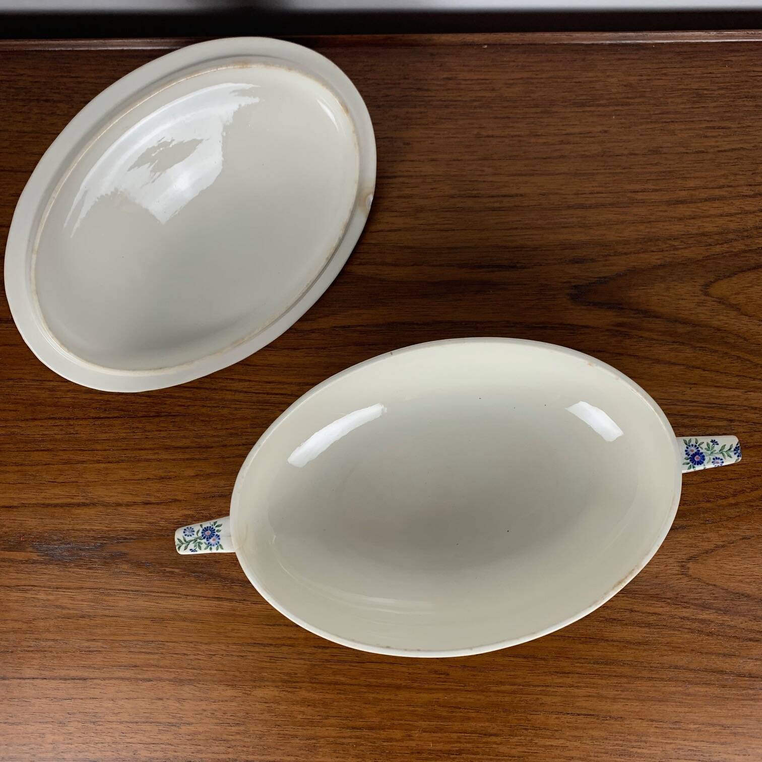 Soupière, légumier Sarreguemines U&C, modèle Marguerite