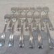 12 silver plated cake forks, Ercuis Compiègne, 13.7cm