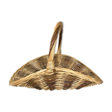 Two-tone wicker basket