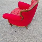 Fauteuil vintage style Louis XVI