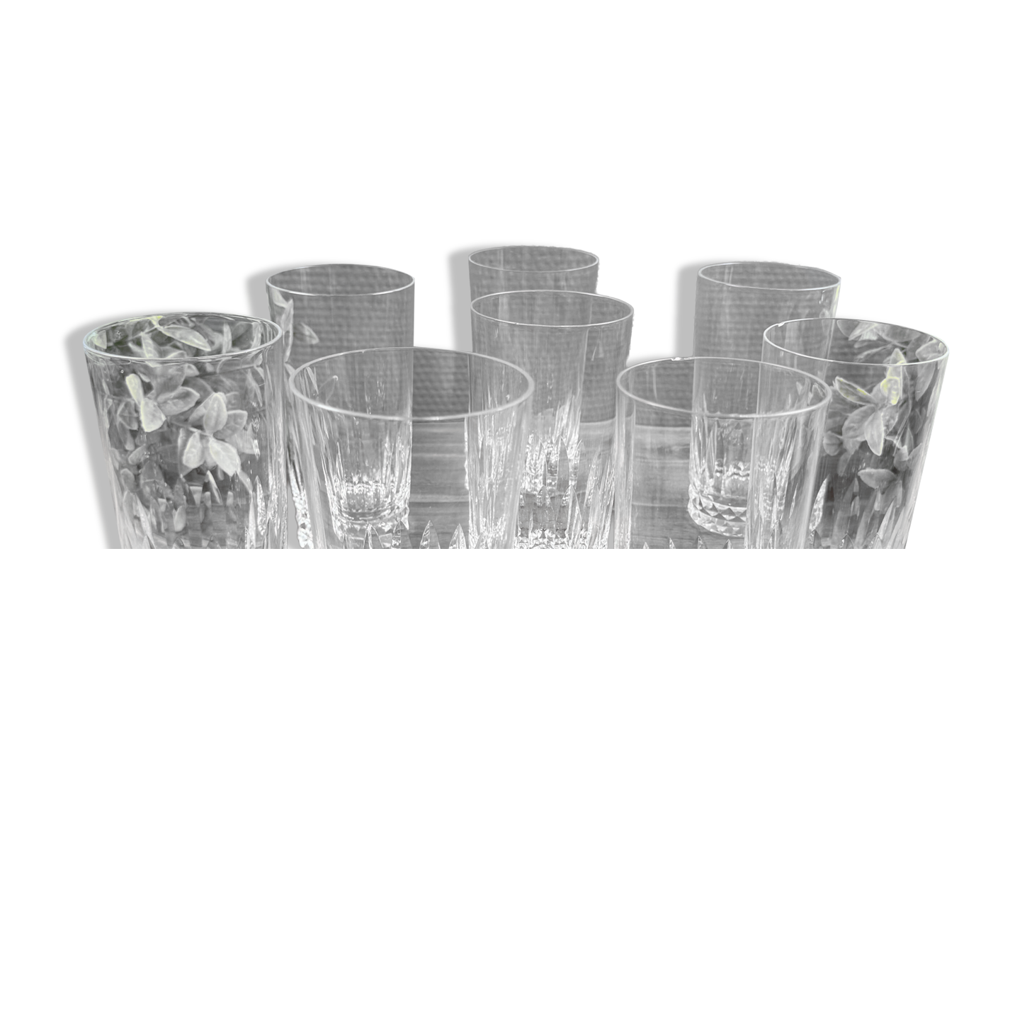 8 Baccarat Piccadilly orangeade glasses – crystal