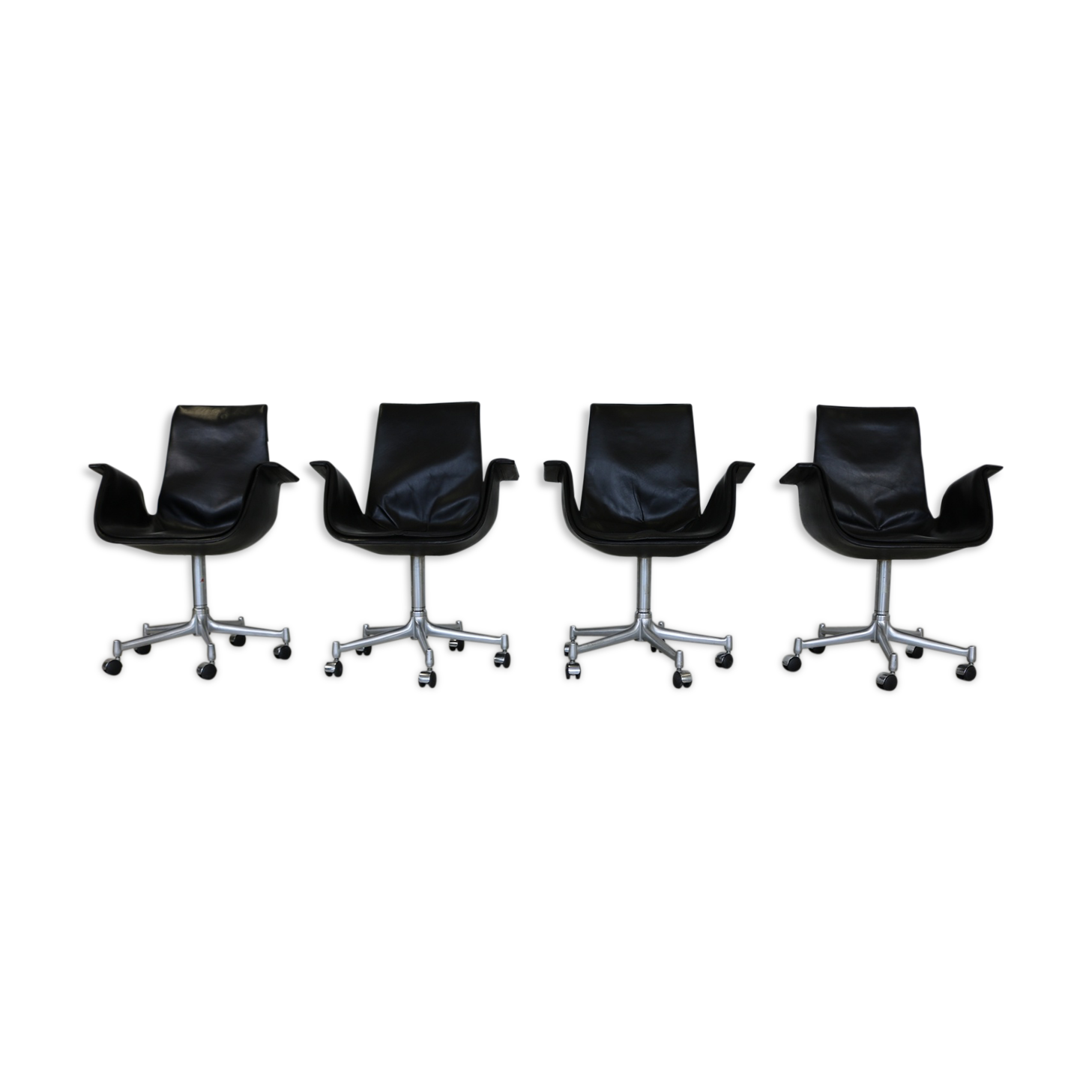 Group of four tulip armchairs for Kill International