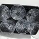 6 Crystal Long Drink Glasses with Spikes