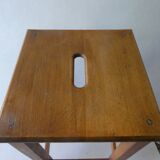 Handle workshop stool, solid wood