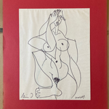 Drawing - sitting - surrealism