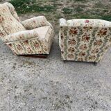 Pair of armchairs 1940 rocking-chair