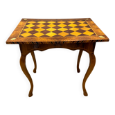 Table d'appoint baroque avec plateau en marqueterie de jeu d'échecs, vers 1720