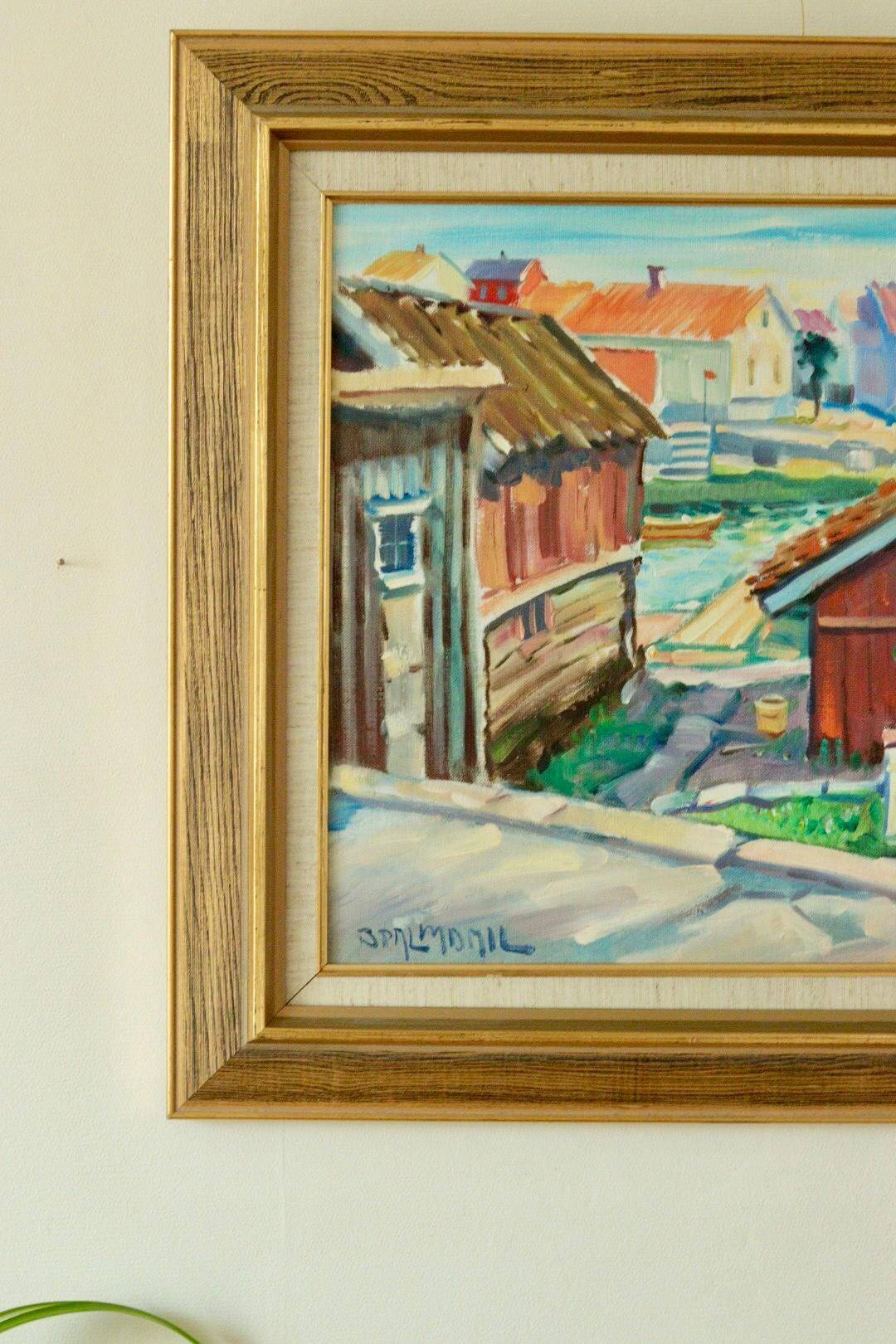 « Scène de village » de Bruno Palmdahl