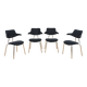 Chaises de salle à manger VL118 par Vermund Larsen pour Vermund Larsen A/S, Danemark, années 1960, ensemble de 4.