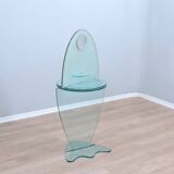 Miroir de courtoisie pivotant sur pied vintage des années 1990