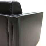 Fauteuil en cuir Knoll Studio Line par Jürgen Lange, 1970