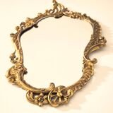 Miroir Cornucopia en bronze de style Louis XV