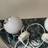 Pair of 1960s eyeball wall lights