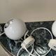 Pair of 1960s eyeball wall lights