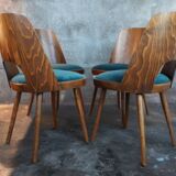 Set de 4 chaises en Noyer Oswald Haerdtl 1955