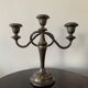 Bougeoir, silver metal candelabra