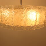 2 ice hanging lamps Doria Leuchten silver 40 cm