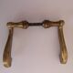 Set of 10 pairs of solid brass door handles – antique style / classic