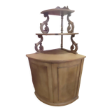 Pickled mahogany veneer neck