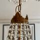 Hot air balloon chandelier with tassels