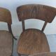 6 chaises bistrot thonet czechoslovakia vintage année 50