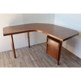 Vintage desk "Boomerang" solid wood 1950