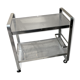 Vintage aluminum rolling trolley