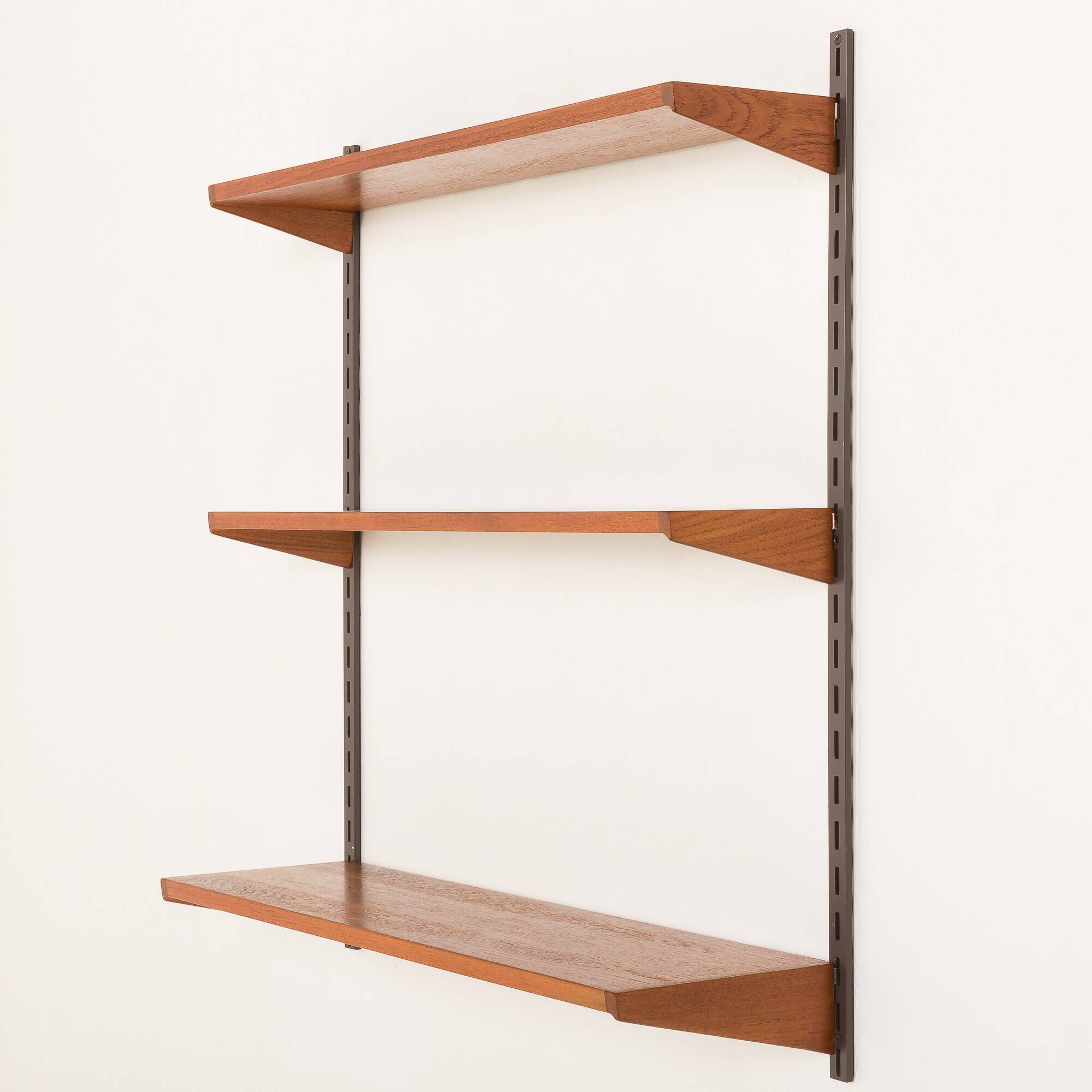 Kai Kristiansen teak shelving unit, set of 3 shelves, FM Mobler, Denmark