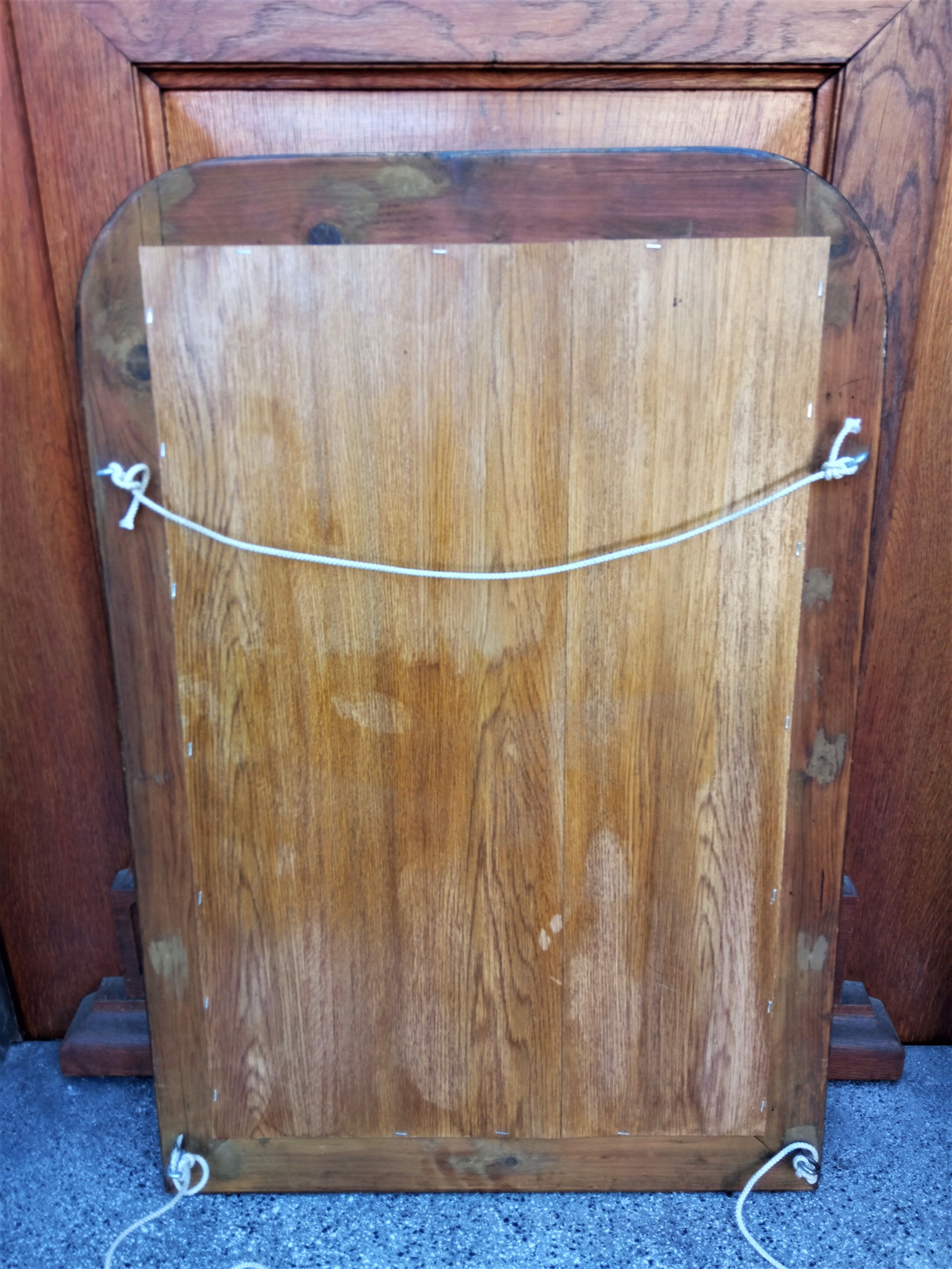 Arched mirror of napoleon III period and style - 82 x 55 cm